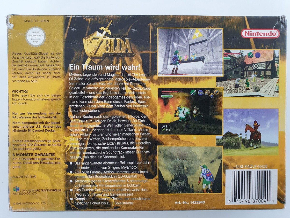 Acheter / Kaufen N64 The Legend of Zelda Ocarina of Time